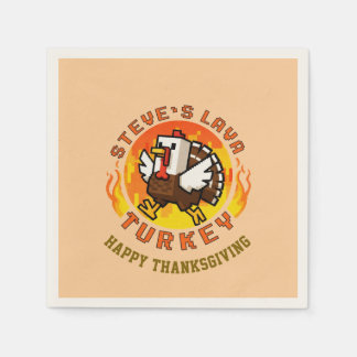 Thanksgiving Steve's Lava-Truthahn-Teller Serviette