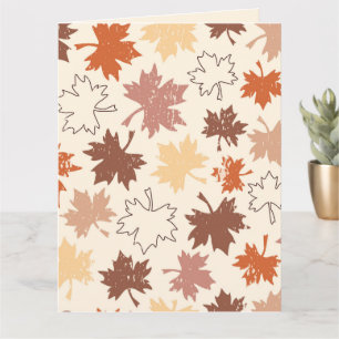 Thanksgiving-Tag Design, Herbst natürliche Blätter Karte