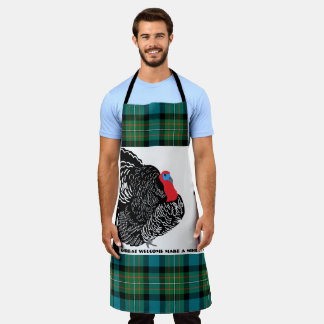 Thanksgiving tartan turkey Apron Schürze