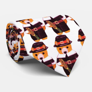 THANKSGIVING TEDDY BEAR tie Krawatte