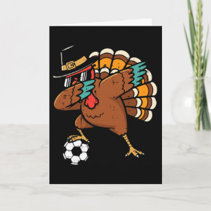 Thanksgiving Truthahn Fußball Dab Footll Herbst Ju Karte
