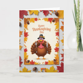 Thanksgiving Turkey Cheer — Festive Holiday Karte