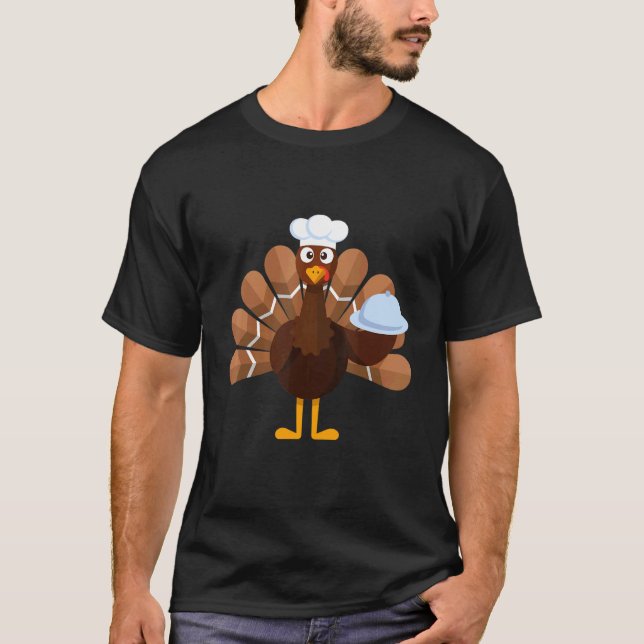 Thanksgiving   Turkey Chef T-Shirt (Vorderseite)