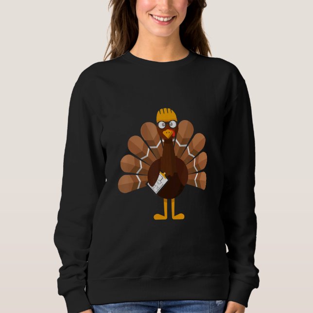 Thanksgiving   Turkey Engineer Sweatshirt (Vorderseite)
