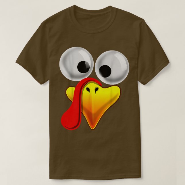 Thanksgiving Turkey Face Matching Family Costume K T-Shirt (Design vorne)