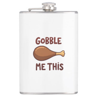 Thanksgiving Turkey Gift Funny Flachmann
