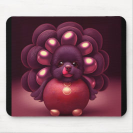 Thanksgiving Turkey-Poodle Hybrid Creature Mousepad
