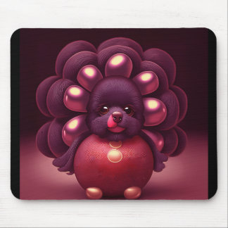 Thanksgiving Turkey-Poodle Hybrid Creature Mousepad