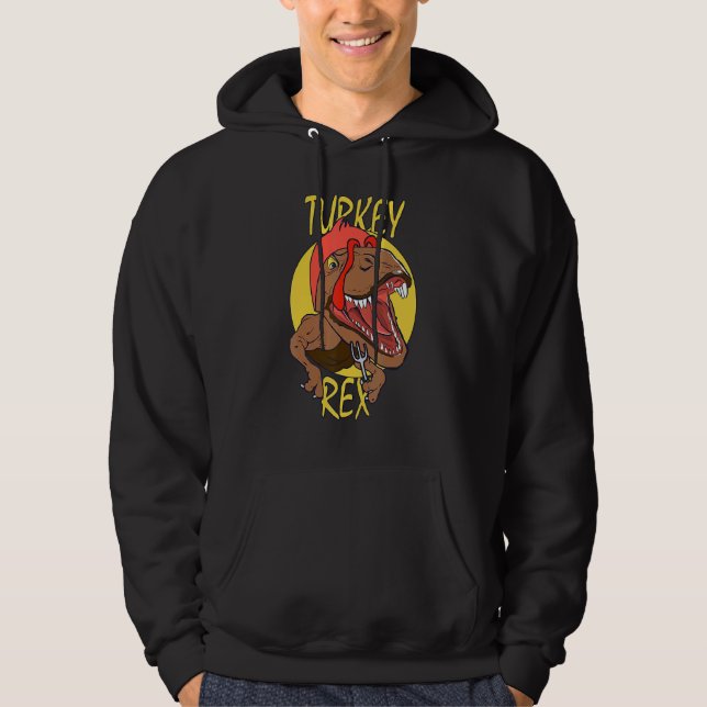 Thanksgiving Turkey Rex Hoodie (Vorderseite)