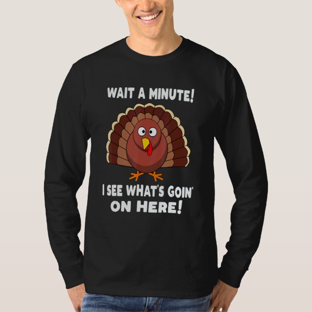 Thanksgiving  Turkey Stuffing Humor T-Shirt (Vorderseite)