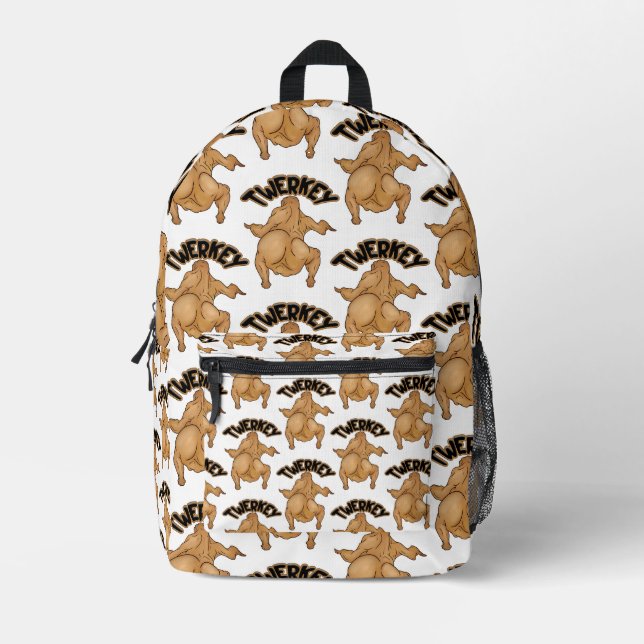 Thanksgiving Twerkey  Backpack Bedruckter Rucksack (Vorderseite)