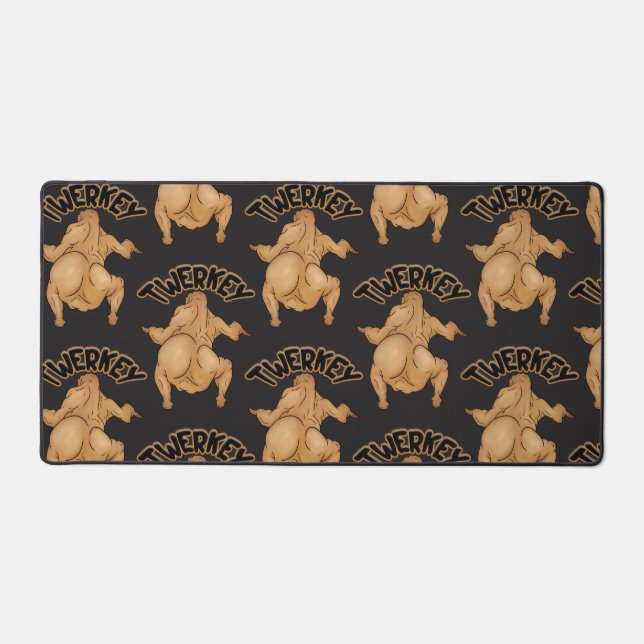 Thanksgiving Twerkey  Desk Mat Schreibtischunterlage (Vorderseite)