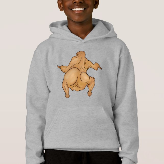Thanksgiving-Twerkey-Kinderpullover mit Kapuze Hoodie (Vorderseite)