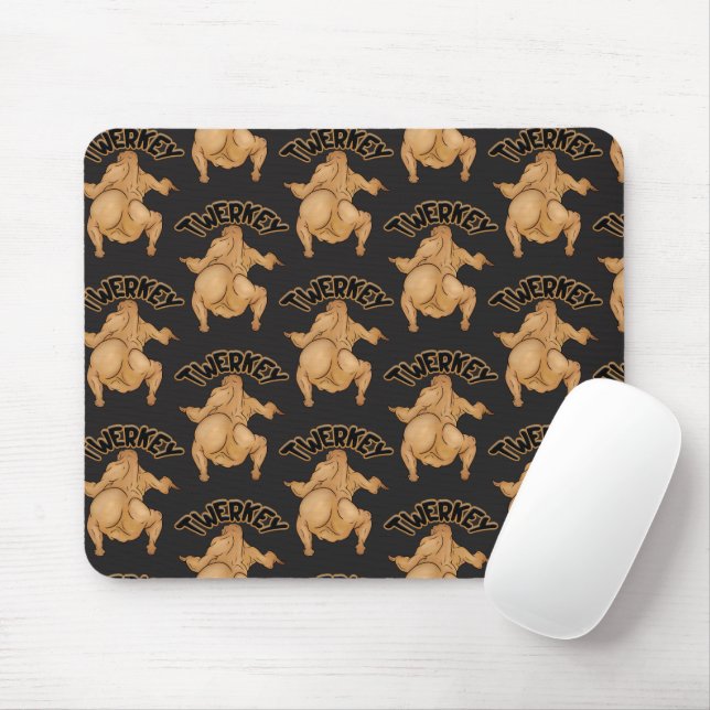 Thanksgiving Twerkey  Mousepad (Mit Mouse)