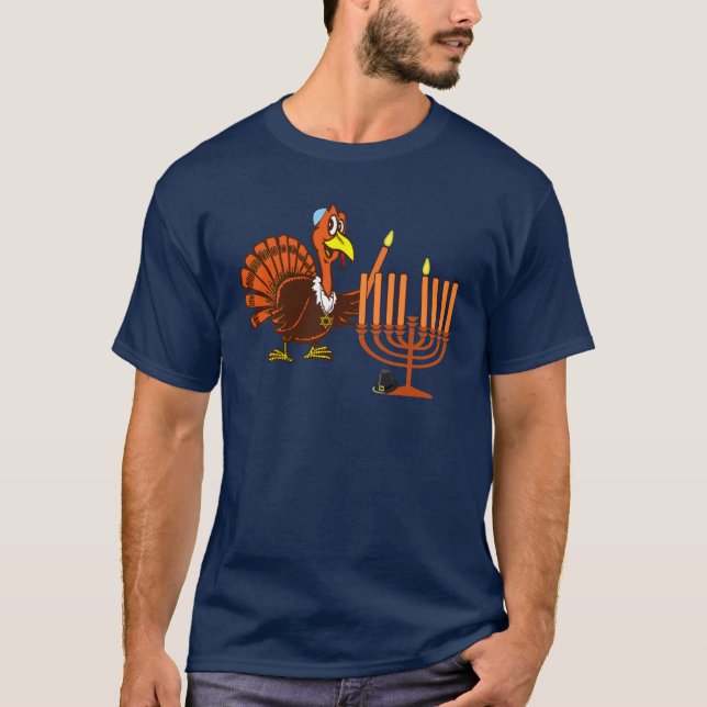 Thanksgivukkah kundengerechter T - Shirt (Vorderseite)
