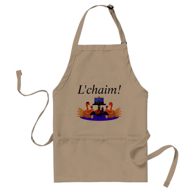 Thanksgivukkah Schürze-lustiger Wein, der Schürze (Vorne)
