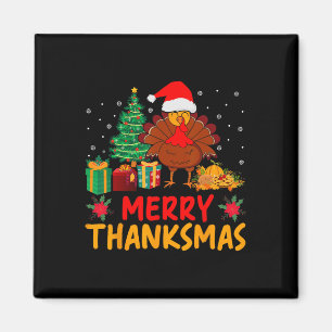 Thanksmas Weihnachts-Erntedank Türkei Santa Magnet
