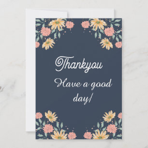 Thankyou Card einzigartiges Design Dankeskarte