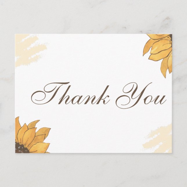 Thankyou Card Postkarte (Vorderseite)