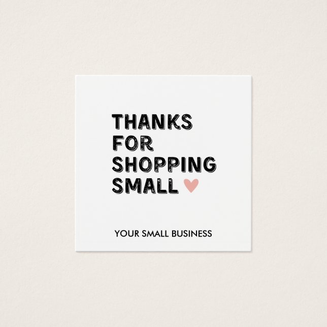 Thankyou for shopping small | Small Business  (Vorderseite)