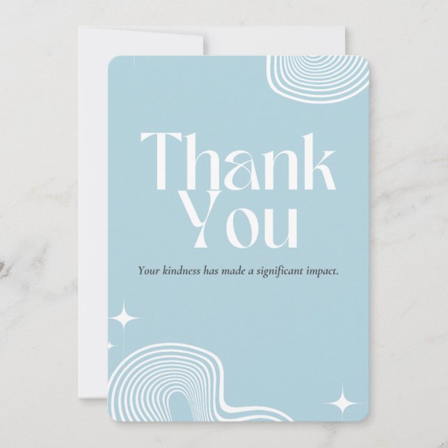 Thankyou-Karten Einladung (Vorderseite)