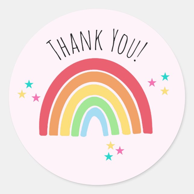 Thankyou Rainbow Sticker (Vorderseite)