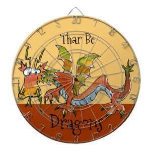 Thar Be Dragons Dartscheibe