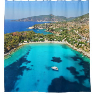Thassos Insel Kavala Griechenland Türkisches Wass Duschvorhang