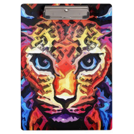 That Colorful Leopard Look Klemmbrett