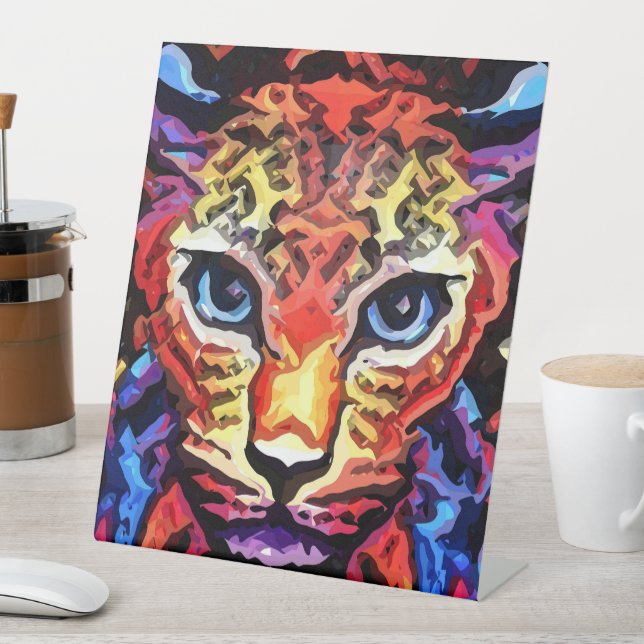 That Colorful Leopard Look  Sockelschild (In Situ)