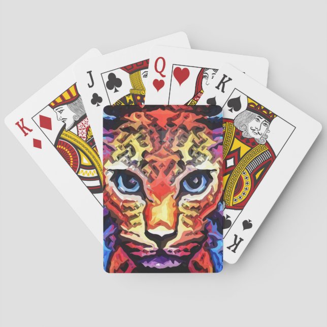 That Colorful Leopard Look  Spielkarten (Rückseite)