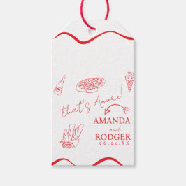 That’s Amore Italian Doodles Wedding Geschenkanhänger