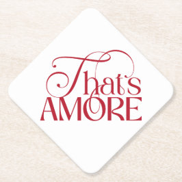 That’s Amore Red script Bridal Shower Untersetzer
