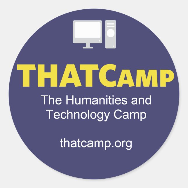 THATCamp Aufkleber mit Grafik (Vorderseite)