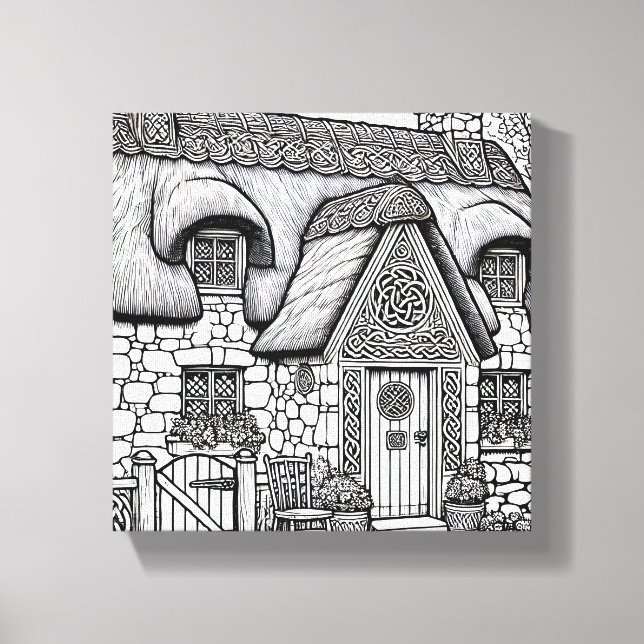 Thatch Hütte #1 Leinwanddruck (Vorderseite)