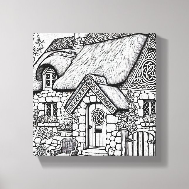 Thatch Hütte #34 Leinwanddruck (Vorderseite)