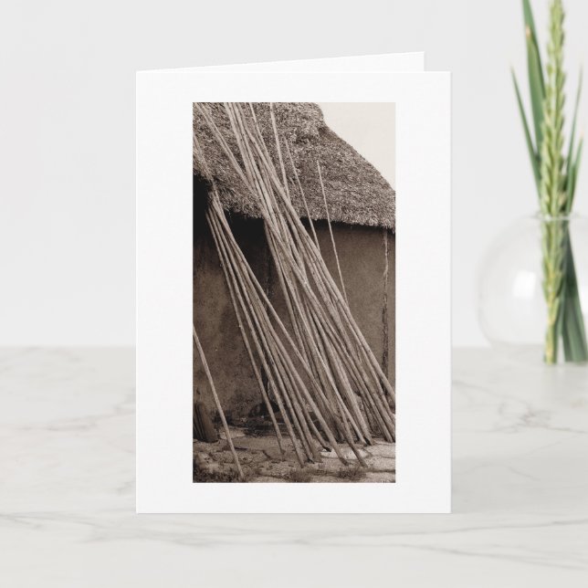 Thatched Hütte Karte (Vorderseite)