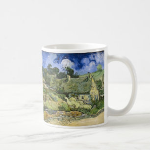 Thatched Hütten bei Cordeville - Vincent van Gogh Tasse