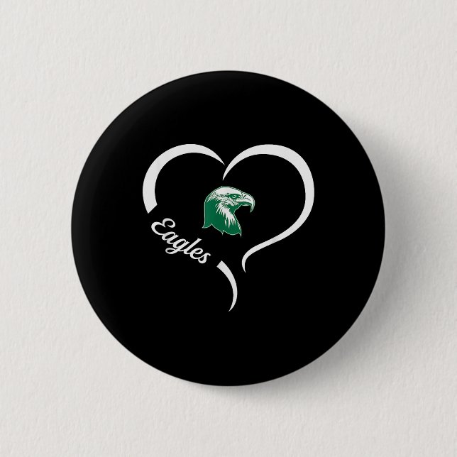 Thatcher Eagles Logo Halbherz Slogan Hs Button (Vorderseite)