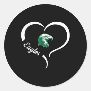 Thatcher Eagles Logo Halbherz Slogan Hs Runder Aufkleber