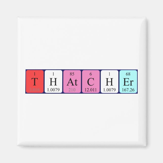 Thatcher Periodenmagnet Magnet (Vorne)