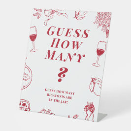 That's Amore Bridal Shower Guess how many Game  Sockelschild