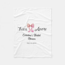 that's amore bridal shower pink retro bow boho nam fleecedecke