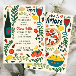 That's Amore Italian Food CUSTOM Bridal SHower  Einladung