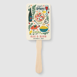 That's Amore Italian Food CUSTOM Wedding Favor Fächer