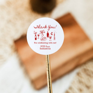 That's Amore Italian Pizza Junggesellinnenabschied Runder Aufkleber