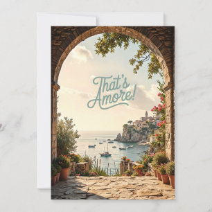 That's Amore Italienische Küsten-Braut-Party Einladung