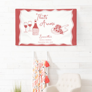That's Amore Italienische Pizza Wein Brautparty-Sc Banner