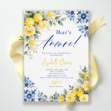That's Amore Lemon Blue Rahmen Rosen Brautparty