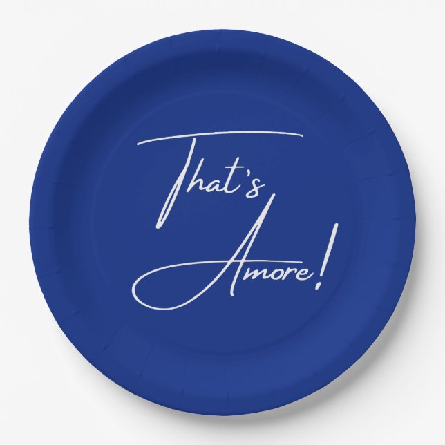 That's Amore Mediterranean Cobalt Blue  Pappteller (Vorderseite)